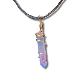 Purple & Blue Crystal Necklace